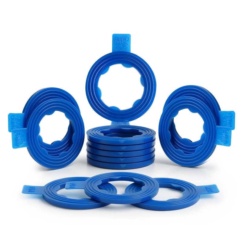DEEFILL 50 PCS Nylon Rib Drain Plug Gasket, Fits M14, 1/2Do Replace 097-118, 66303, F0CZ6734A - Image 1